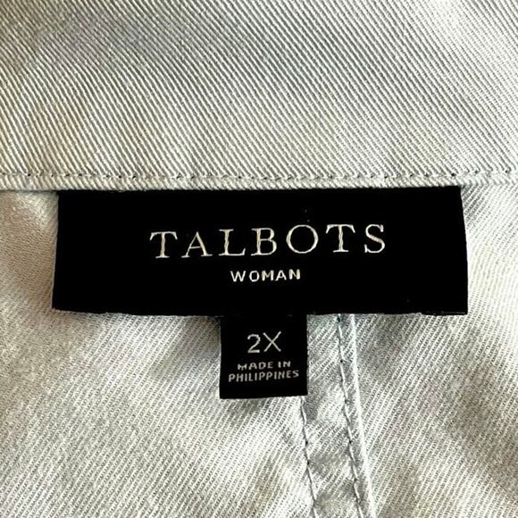 Talbots Light Blue Tencel Drawstring Jacket – Women’s 2X - Picture 7 of 8